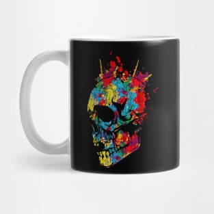 Colorful Skull Design Mug